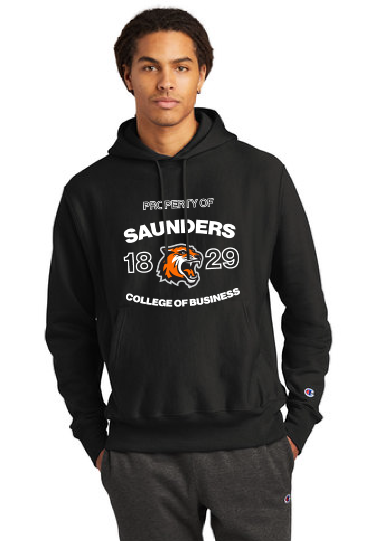 Champion Pullover Hoodie Saunders College of Business Gear RIT